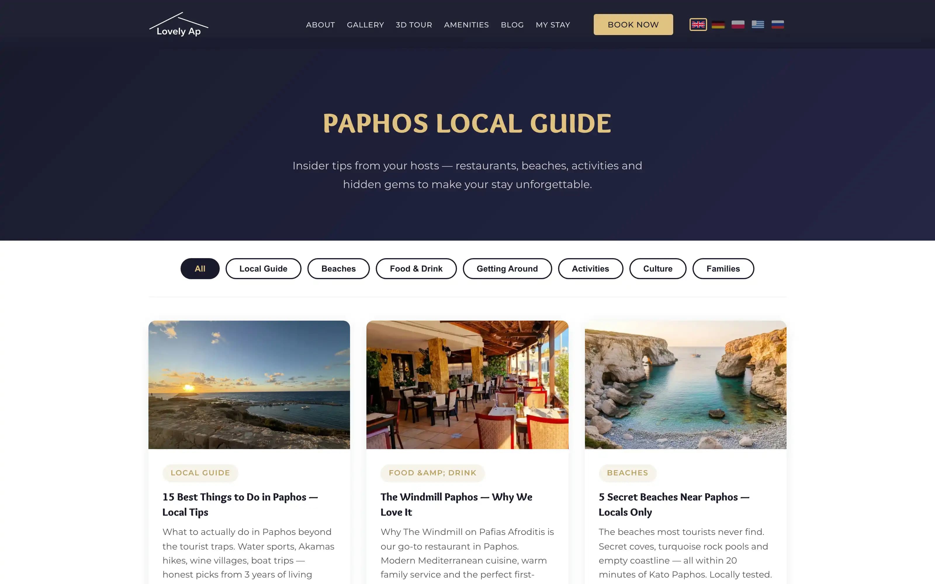 Screenshot kato-paphos-apartment.com
